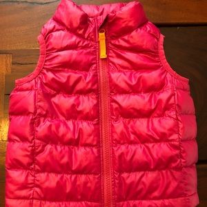 Primary Lightweight Puffer Vest in Raspberry